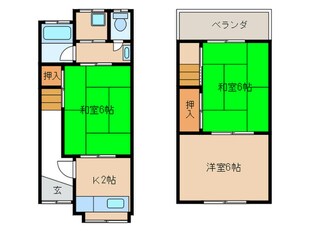 木下邸（E-4)の物件間取画像